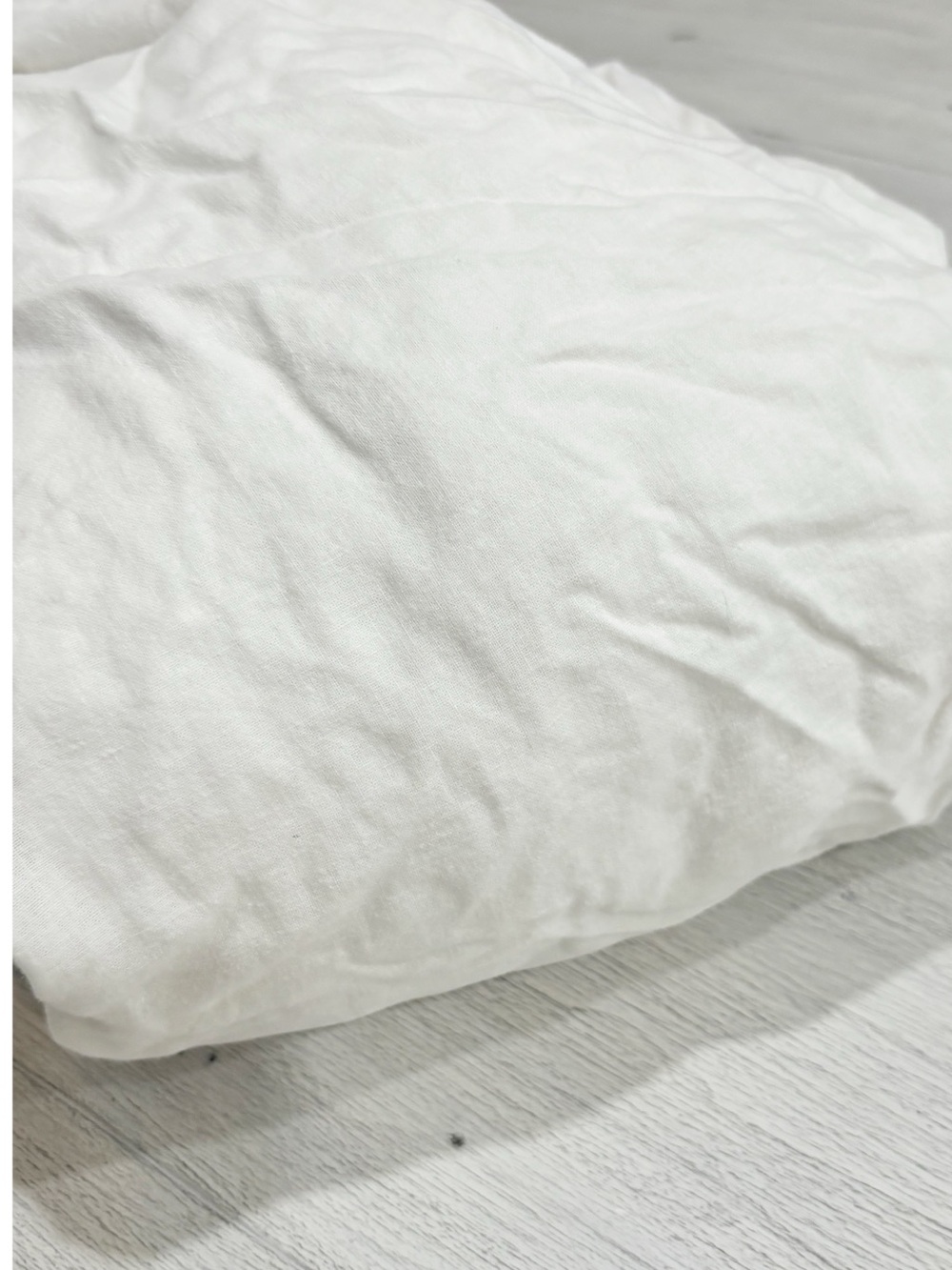 HEARTH & HAND MAGNOLIA Ivory Linen Cotton Blend Fitted Sheet Deep Pocket King